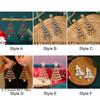 European Style Christmas Tree Earring Zinc Zinc Alloy Xmas Tree Ear Drop Luxurious Ear Pendants  Party