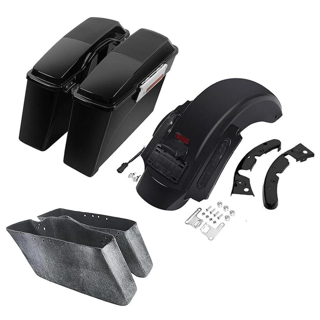 Совместимость боковых кофров и задних крыльев с фонарями для Harley Street Glide Road King (2009-2013)