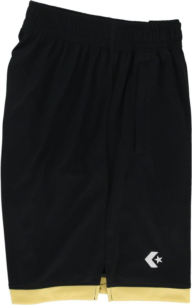 Баскетбольные шорты тренировочные штаны CB251859 Черный x Золотой [Converse] (с карманами)