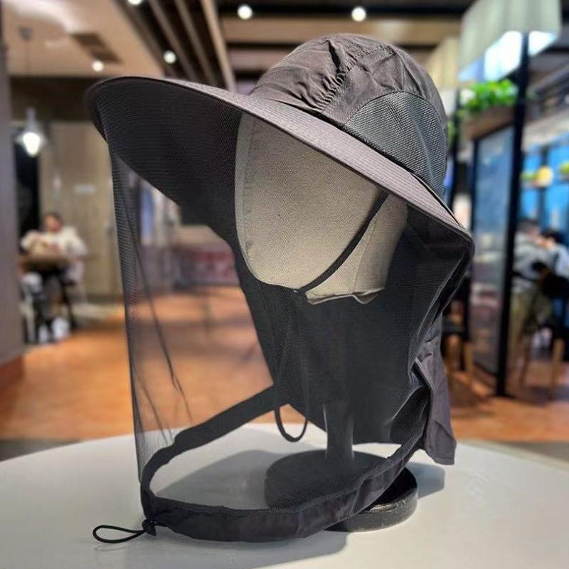 Женская и мужская шляпа от солнца, летняя шляпа-ведро для рыбалки с сеткой, для улицы, для работы, с широкими полями, для садоводства, доступно несколько вариантов