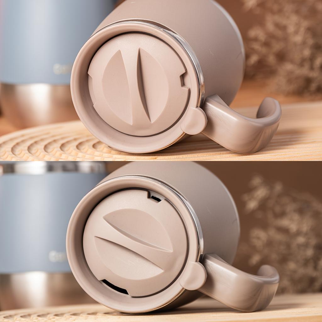 1 шт. 500 мл термокружка из нержавеющей стали с крышкой, двухстенная вакуумная термокружка для горячих и холодных напитков, идеально подходит для дома