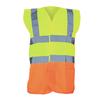 Yoko Unisex Premium Hi-Vis Waistcoat Vest / Jacket (Pack of 2)