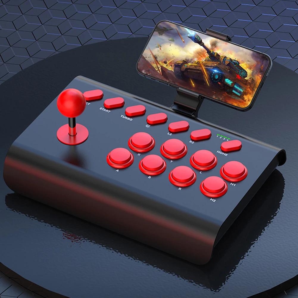 6In1 Retro Arcade Console Game Joystick Rocker Wireless Bluetooth Wired 2.4G Fighting Controller for Nintendo Switch PS4 PS3 PC