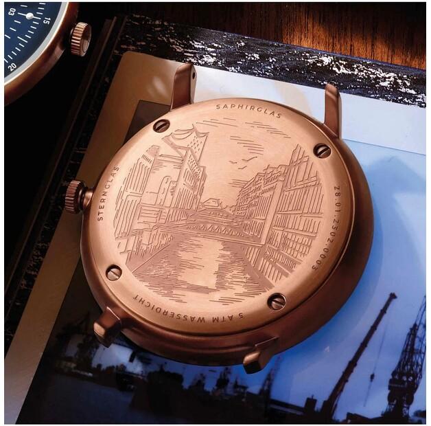 Часы Sternglas S01-HH27-MI11 Hamburg Dark Blue