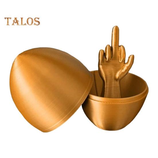 Пасхальное яйцо в виде среднего пальца, забавная игрушка-розыгрыш, напечатанная на 3D-принтере, забавный сюрприз, грубая шутка, яйцо-шутка, подарок на корпоративную вечеринку на день рождения