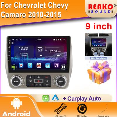 9-дюймовый Android автомобильный радиоприемник для Chevrolet Camaro 2008-2015 Carplay мультимедийный плеер GPS-навигация сенсорный экран головное устройство