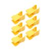 6Pcs Yellow Football Training Flag Pole Clip Football Training Obstacle Buckle Outdoor