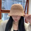 Bucket Hat Women's Autumn and Winter Light Luxury Style Versatile Bucket Hat Windproof Warmth Ear Protection Woolen Fisherman Hat