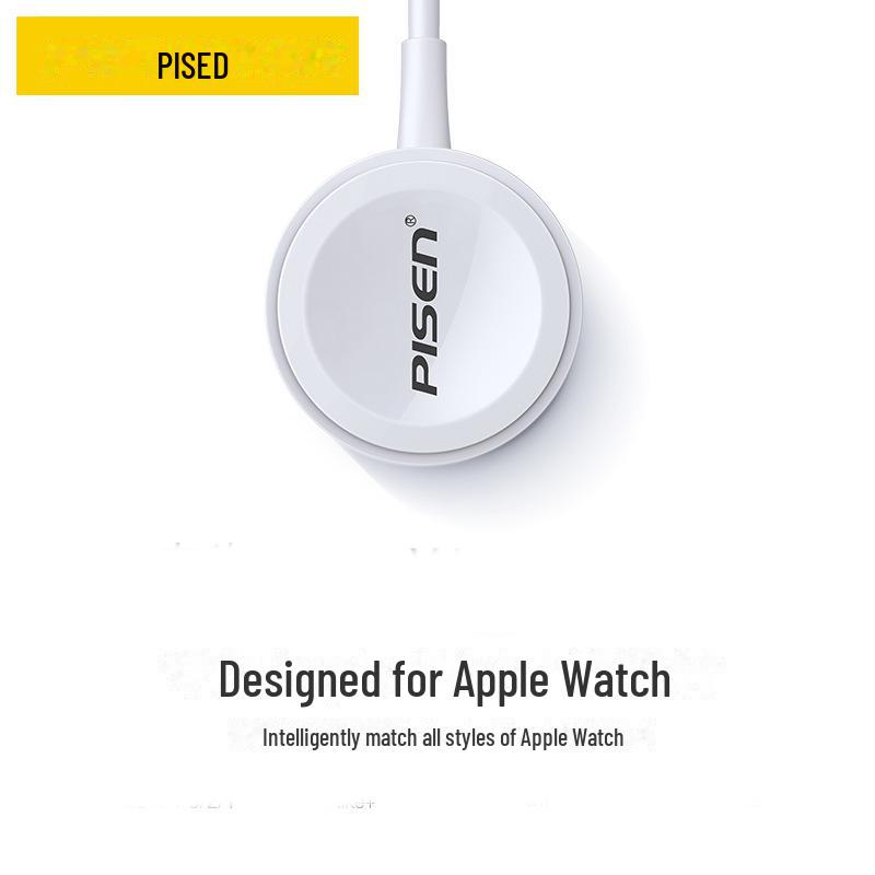 "Беспроводное зарядное устройство PISEN 2-в-1 для Apple Watch Series 2-6"