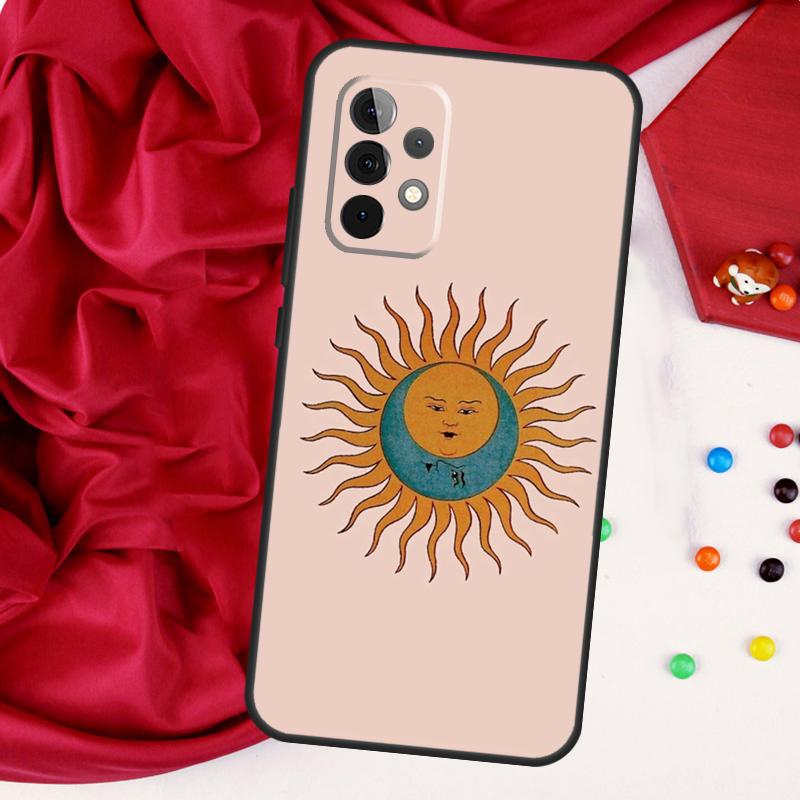 Винтажная Луна, Солнце и Звезды для чехла Samsung Galaxy A15 A55 A53 A33 A35 A22 A32 A52 A54 A34 A14 A56 A36 A26 A16 A05 A06