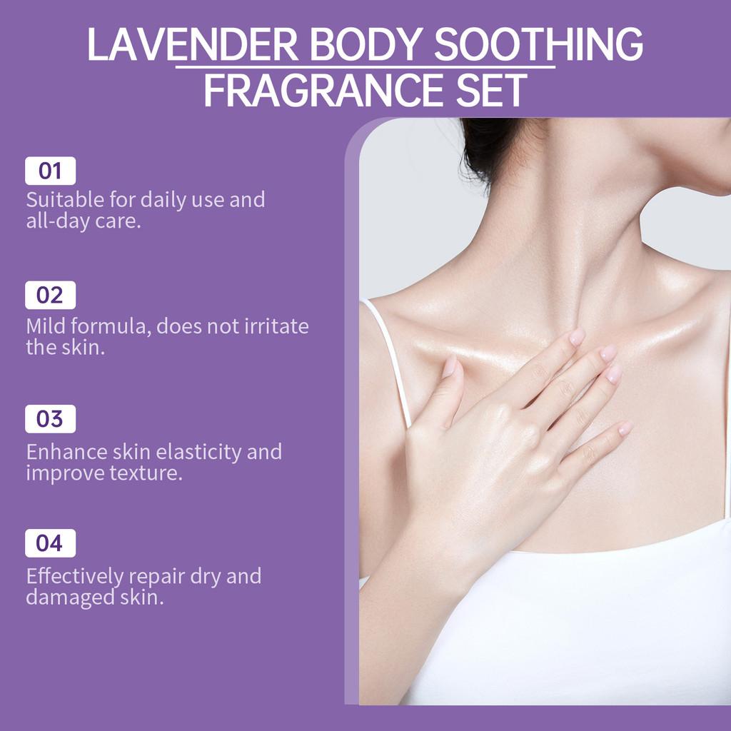 Eelhoe Lavender Body Care Set Luxurious Moisturizing Body Lotion With Calming Fragrance