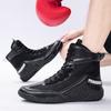 Wrestling Shoes Men's Middle Help Professional Boxing Shoes Non-slip and Wear-resistant Fighting Shoes Fighting Special Training Shoes Muay Thai 