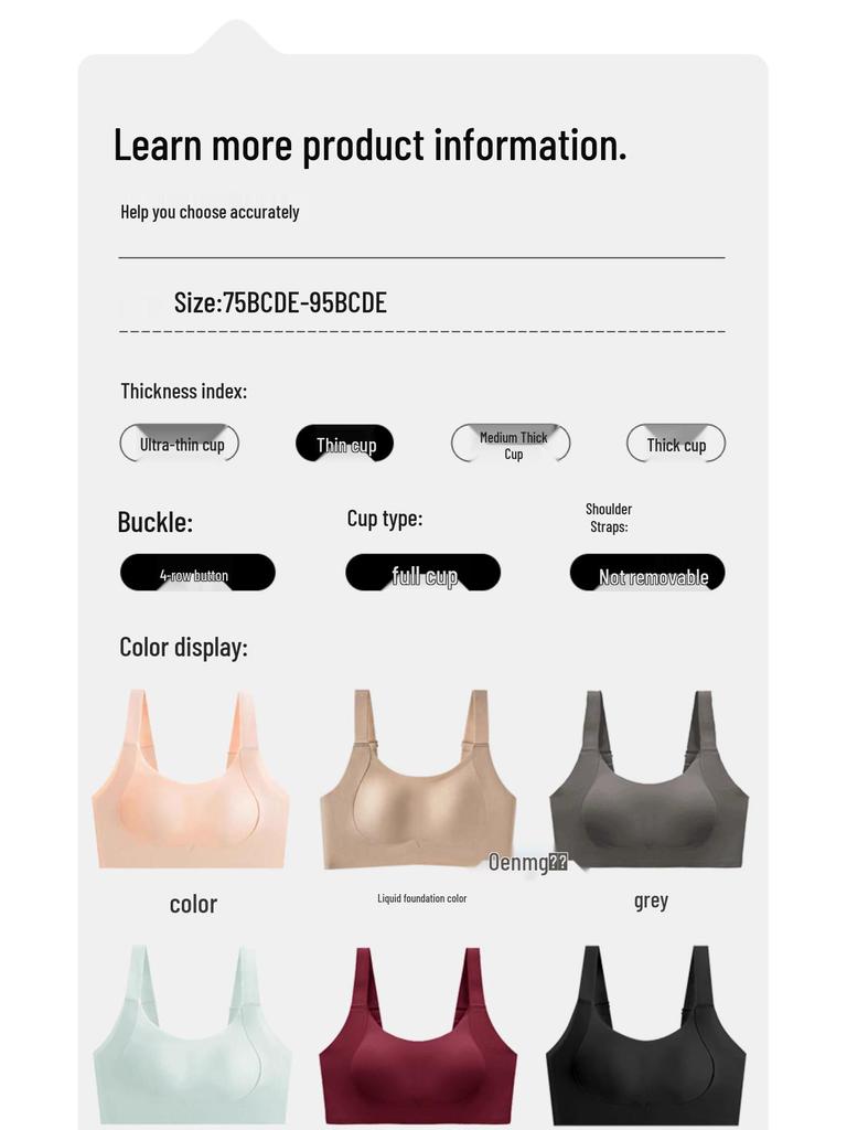 Ultra-Thin Seamless Lift Bra: Invisible Rabbit Ear Cup for Women