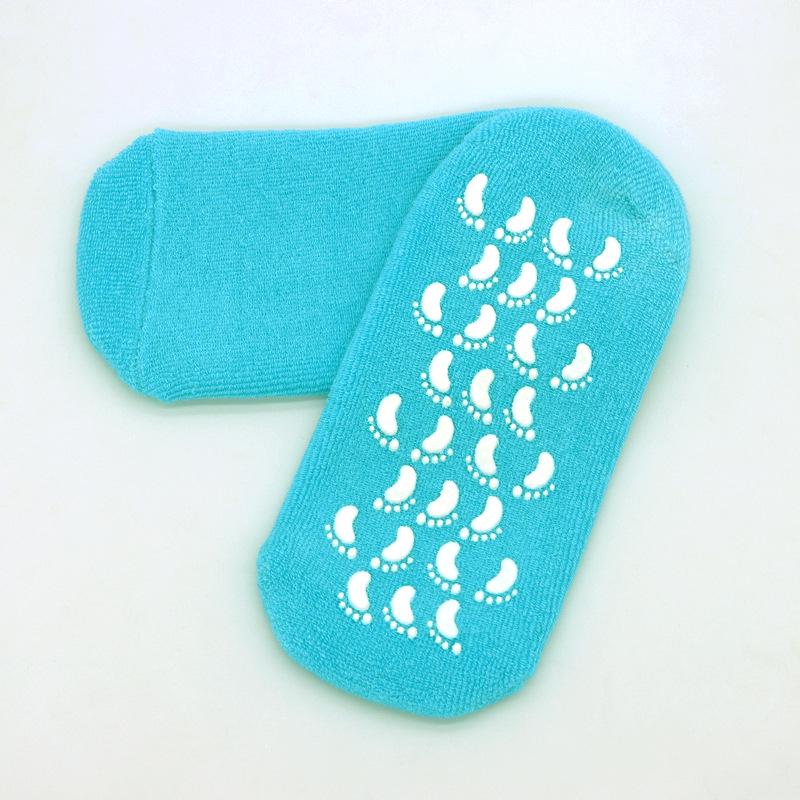 Разноцветные увлажняющие гелевые спа-носки с эфирными маслами для ухода за ногами