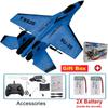 RC Foam Aircraft SU35 RC Plane with LED Lights 2.4G Radio Control Glider Remote Control Fighter Glider Airplane EPP Flying Toy