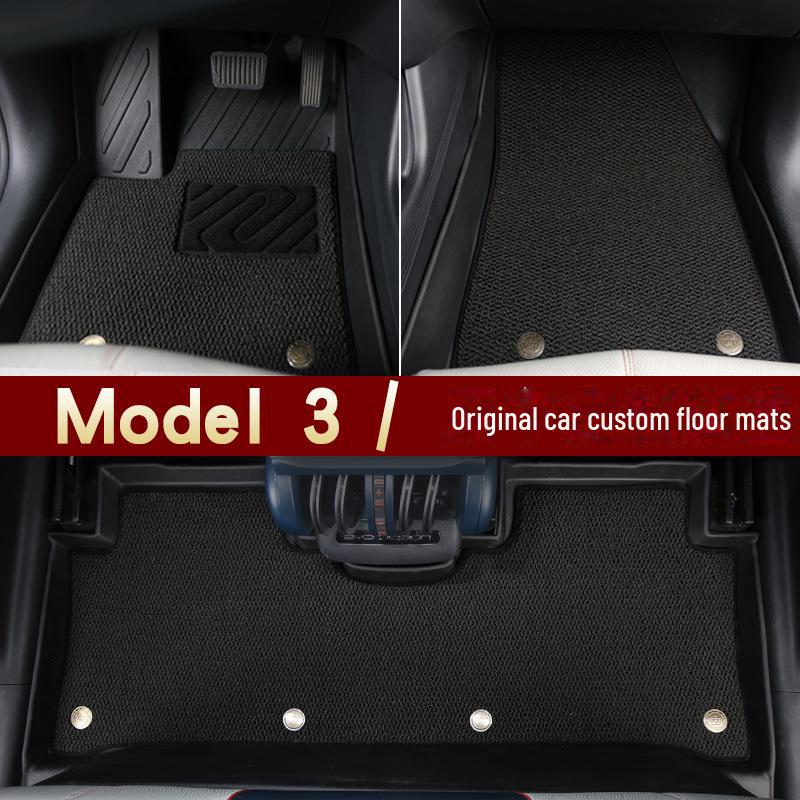 Tesla Model 3 TPE Коврик для пола и багажника - Аксессуары для модификации интерьера