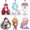 Land of the Lustrous Phosphophyllite rutile amethyst Obsidian Yellow diamond Ghost quartz Acrylic Keychain Bag pendant Fans Gift