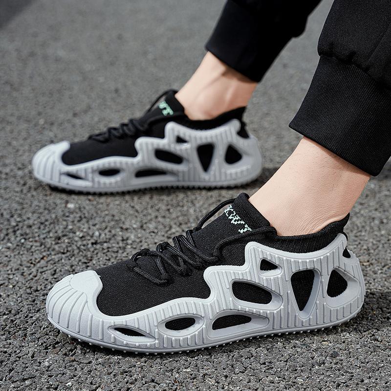 Большие размеры новые повседневные одинарные туфли дышащие универсальные мужские туфли пара трендовые спортивные кроссовки оптом