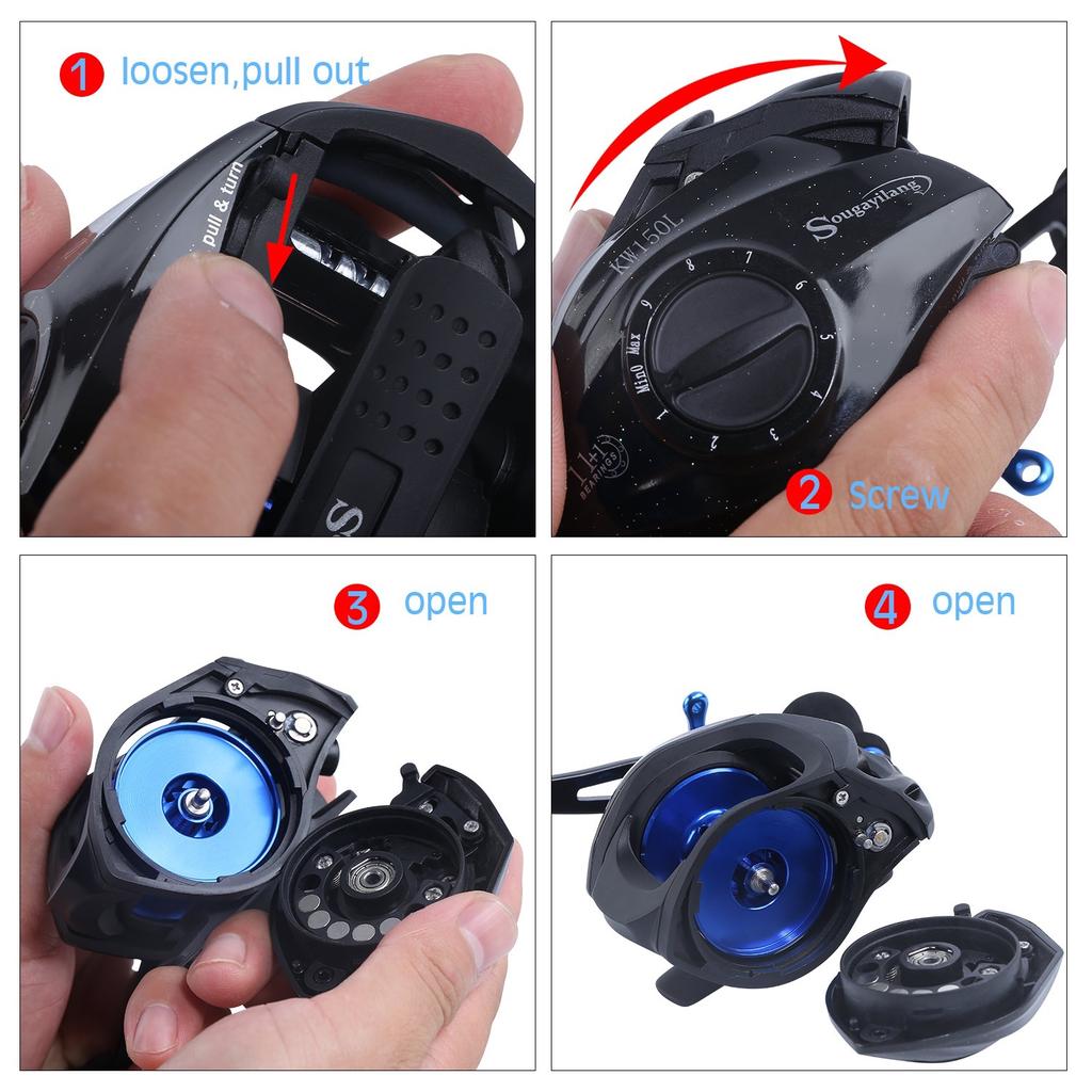 Катушка для наживки 11+1 BB, передаточное число 7,0:1, рыболовные снасти для пресноводной и морской воды