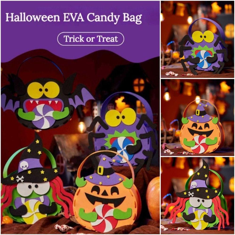 Non-woven Fabric DIY Halloween Candy Bag Trick Or Treat Pumpkin Handbag Halloween Gift