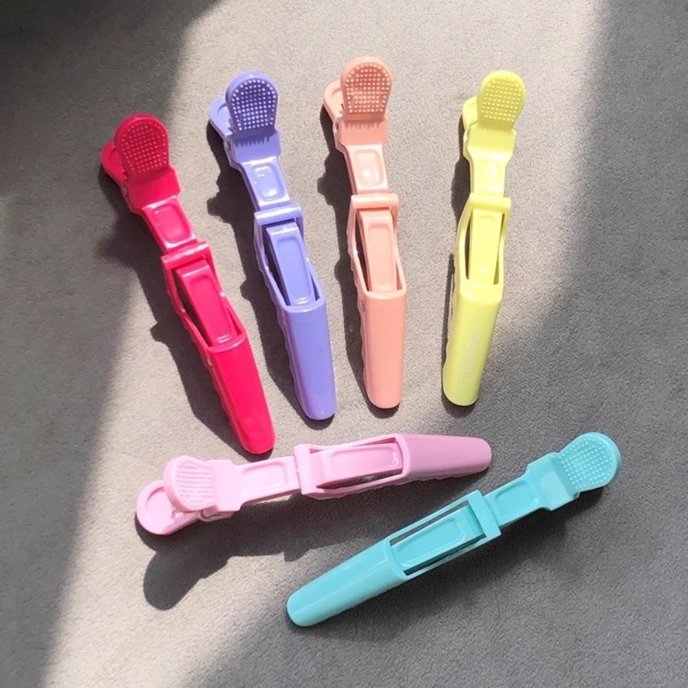 6Pcs Colorful Alligator Hair Clips Professional Hairdressing Hair Grip Hair Styling Tools