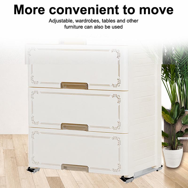 2 Pack Heavy Duty Appliance Stand with Wheels Adjustable Height Base for Refrigerator Washing Machine Dryer