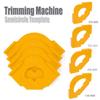 4PCS Half Fillet Positioner Rounded Corners Radius Jig Router Bit Template Tool For Woodworking Locator Corner Template