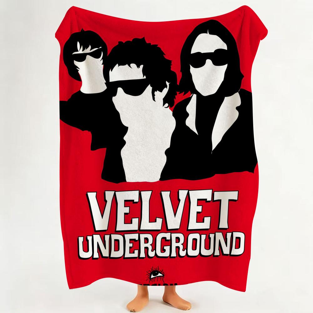 Band T The V Velvet U Underground Throw Flannel Throw Blanket Suitable for Sofa Living Room Bedroom