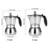 4/6 Cups Coffee Maker Pot Transparent Pot Body Espresso Italian Coffee Machine  Stovetop