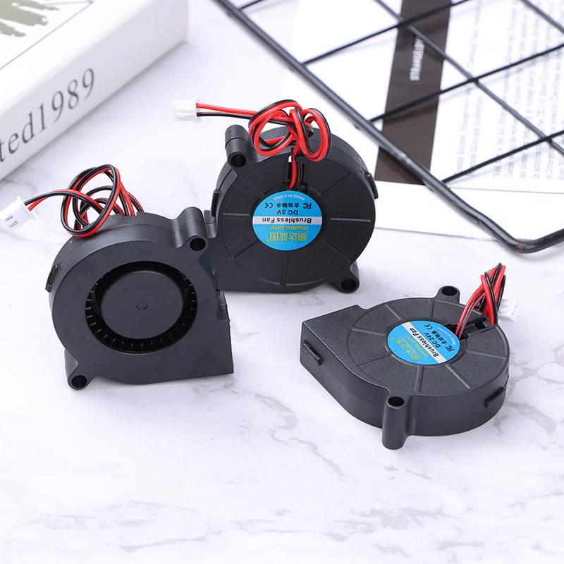 Dc 5V 12V 24V 5015 Turbo Fan Blower Extruder Radiator Diameter 5Cm High Speed Cooling Centrifugal Fan Cooling Fan