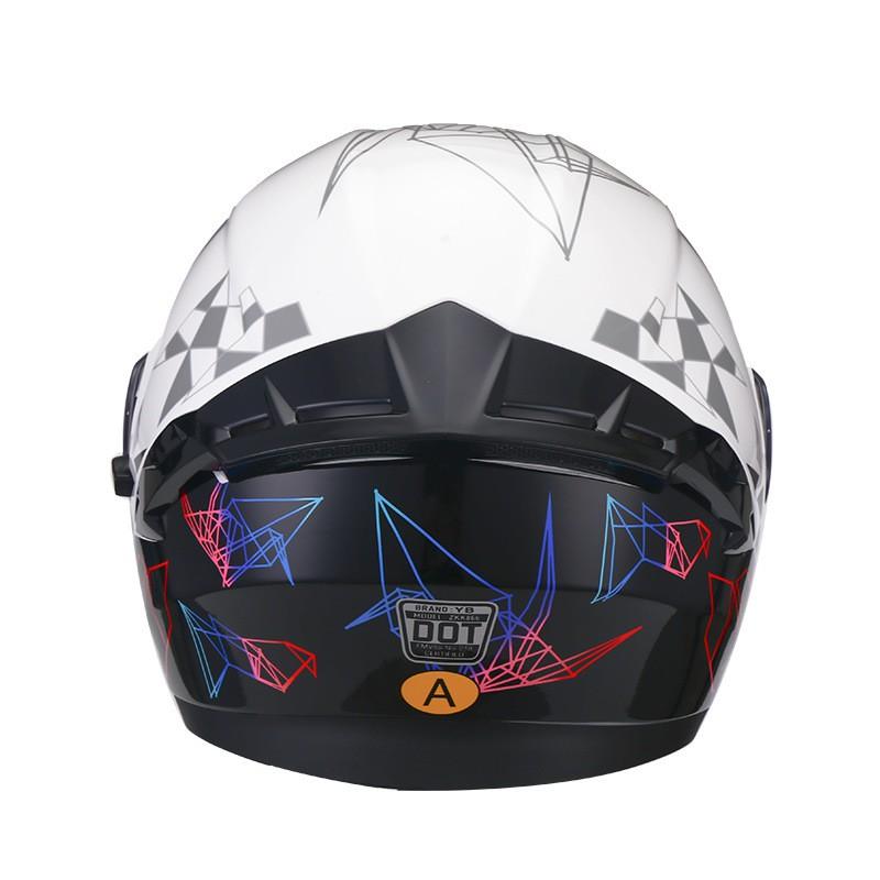 Full Face Motorcycle Helmet Men Women DOT 3C Certified ABS Riding Gear Scooter ATV Universal Fit