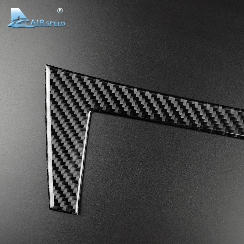 Airspeed для Mercedes Benz C Class W204 Аксессуары 2010-2013 Карбоновый салон автомобиля Центральная консоль Панель Крышка Отделка