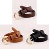 Classic Leather Belt For Women With Pin Buckle Casual Office Accessory Perfect For Spring