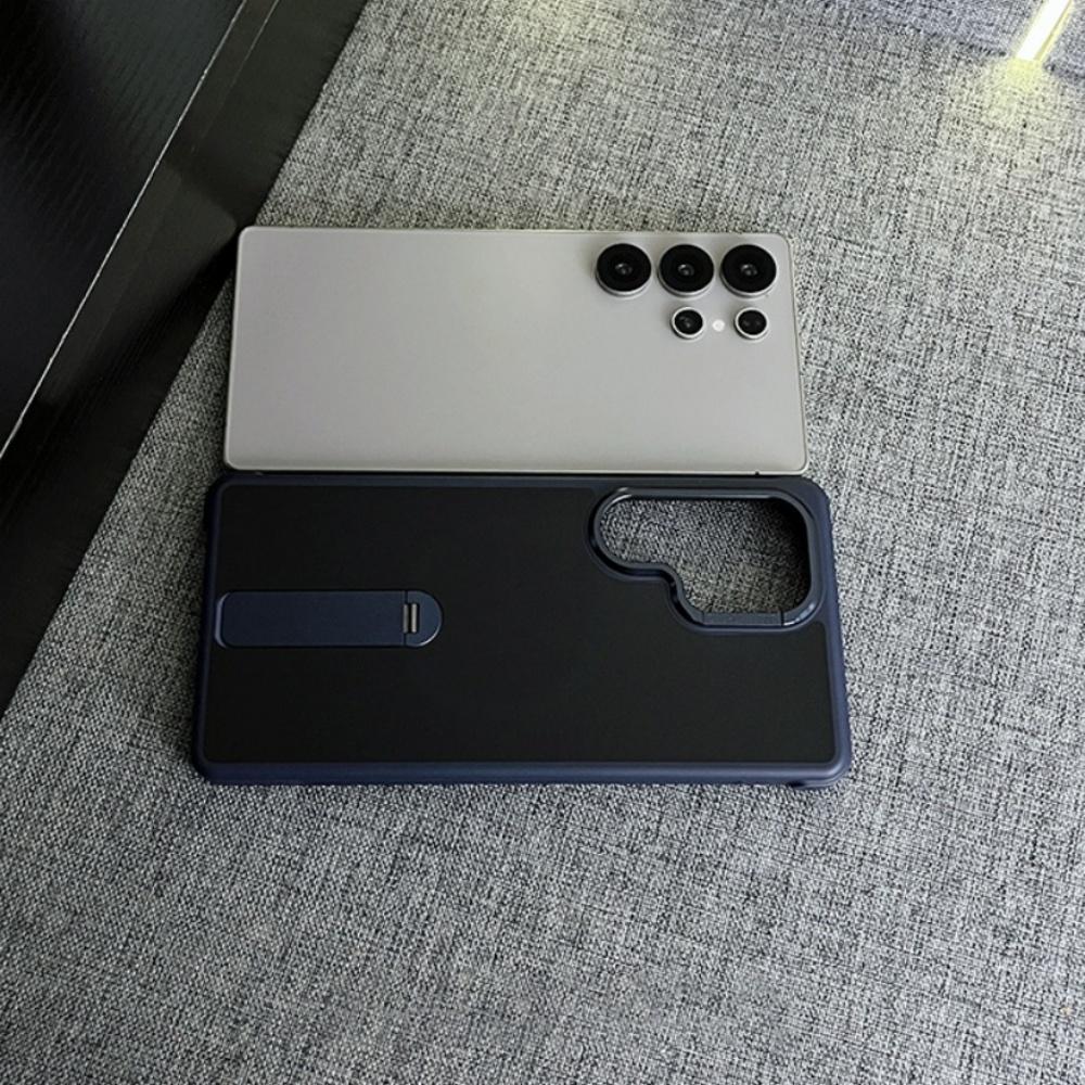 Matte Magnetic Fold Stand Bracket Case For Samsung S25 Ultra S24 FE S26 S23 S26 Ultra for Magsafe Wireless Charge Cover