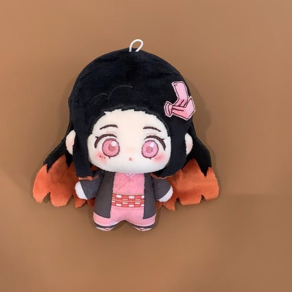 10cm Anime Demon Slayer Kimetsu No Yaiba Plush Kamado Tanjiro Agatsuma Zenitsu Hashibira Inosuke Tomioka Giyuu Pendant Doll Toys