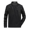 Men's Autumn and Winter New Men's PU Leather Jacket Short Stand Collar Youth Motorcycle Leather Jacket