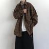 Autumn and Winter Japanese Retro Overalls Plaid Shirt Men and Women College Style Thick Simple Casual Long Sleeve Shirt Coat