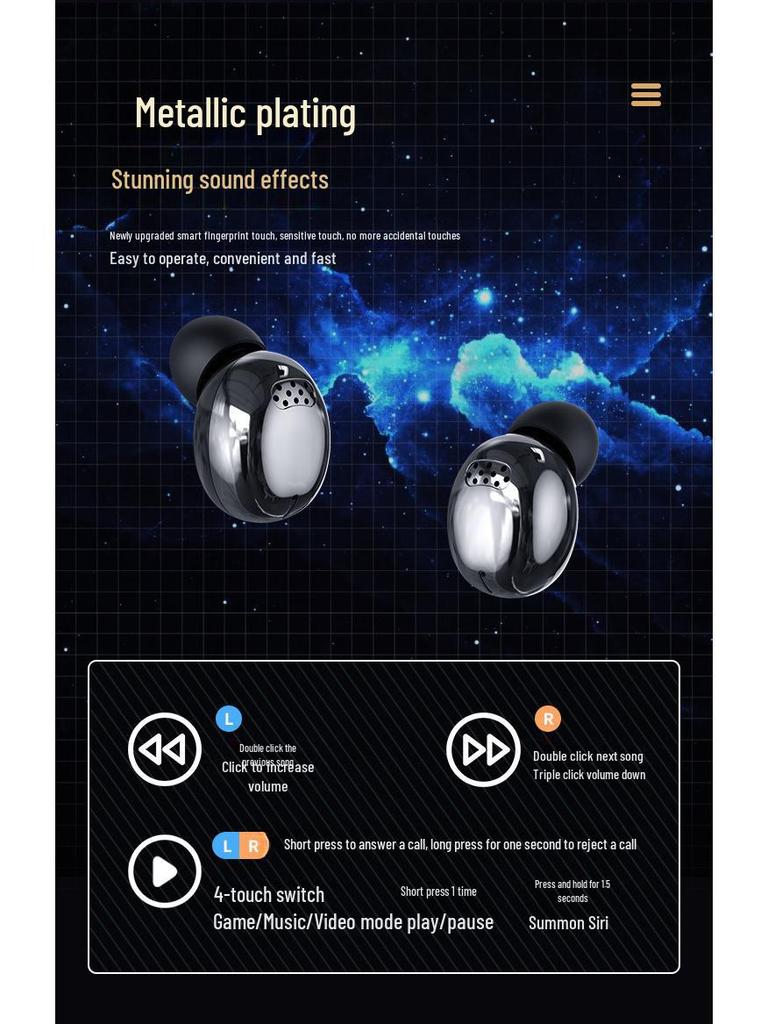 YD03/YD04 Bluetooth TWS наушники-вкладыши с цифровым дисплеем