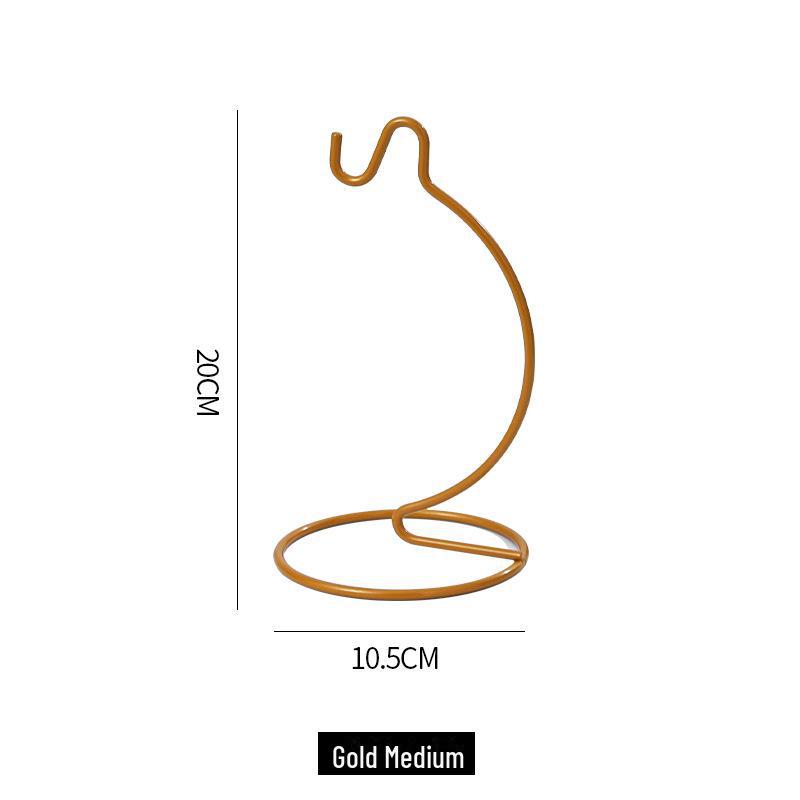 Micro Landscape Glass Hanging Bottle with Iron Hook and Rack for Ecological Plant Display