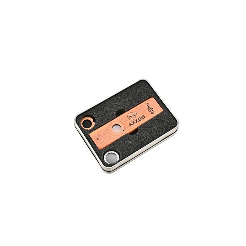 Mini Wooden Kazoo With Metal Box Guitar Ukulele Accompaniment Orff Instruments Flute Harmonicas For Music Lovers