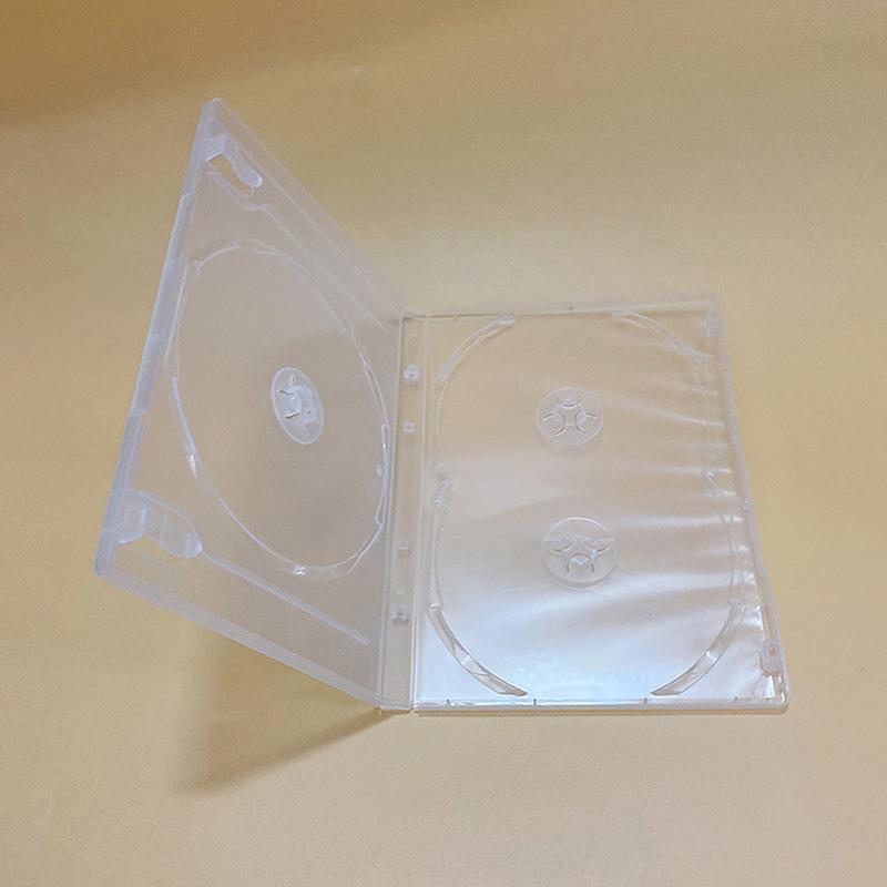Квадратная Прозрачная Нижняя Коробка для CD Пустой Кейс для CD ПЭ Пластик Молочно-Прозрачный Кейс для CD Вместимость Кейса для CD 3 Диска