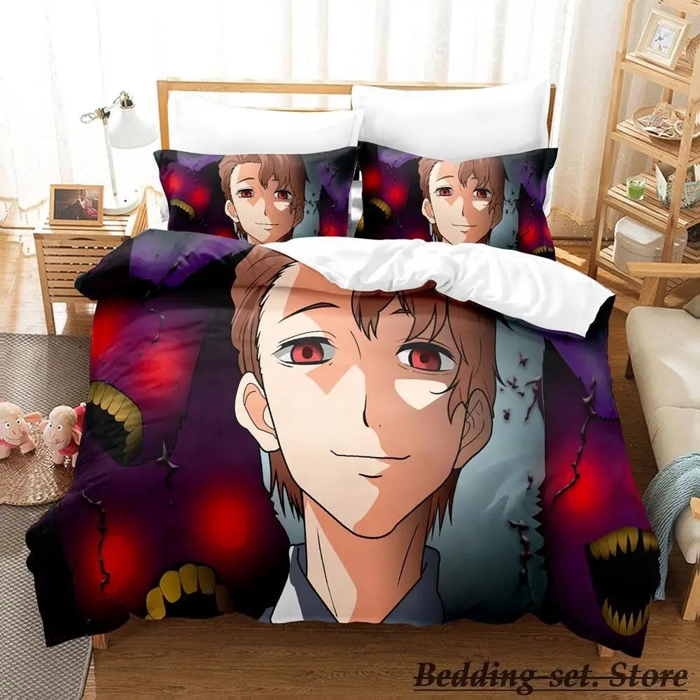 Mieruko chan Комплект постельного белья Single Twin Full Queen King Size Комплект постельного белья Adult Kid Bedroom Duvetcover Sets Anime Parure de lit Bed