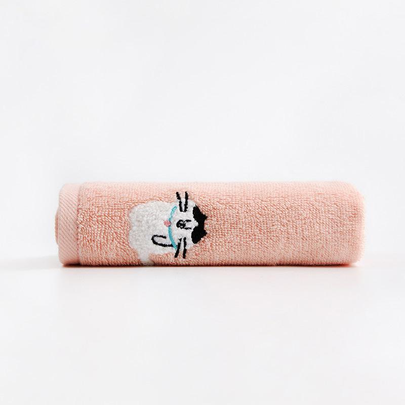 Cotton Baby Saliva Towel 25x50cm Embroidered Hand Towel Face Wash Towel for Infants Soft Absorbent Saliva Control Towel