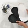 Oval Kitchen Countertop Organizer Silicone Small Plants Jewelry Tray Bathroom Vanity Storage Tray