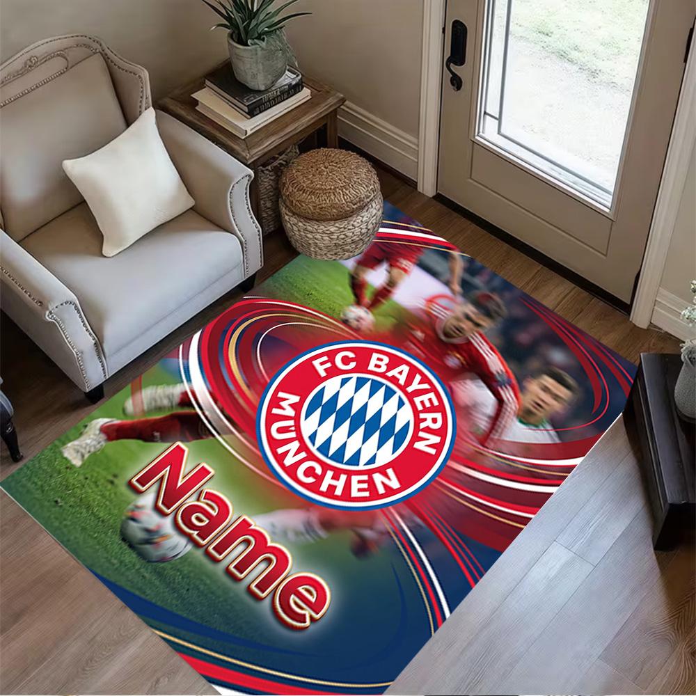 Bayern Munich Poster Area Rug Suitable for Hallway Kitchen Entryway Playrooms Antislip Carpet Anime Office Decor Perfect Gift for Friends & Family