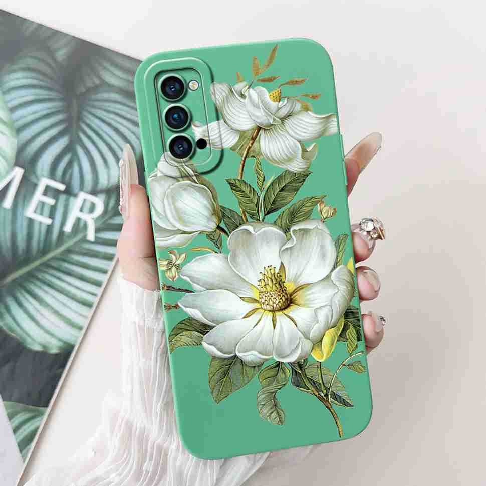 For Oppo Reno4 Pro 5G Case CPH2089 Luxury Art Painted Cover For Oppo Reno4 Reno 4 Pro 5G Phone Case Protector Soft Cover