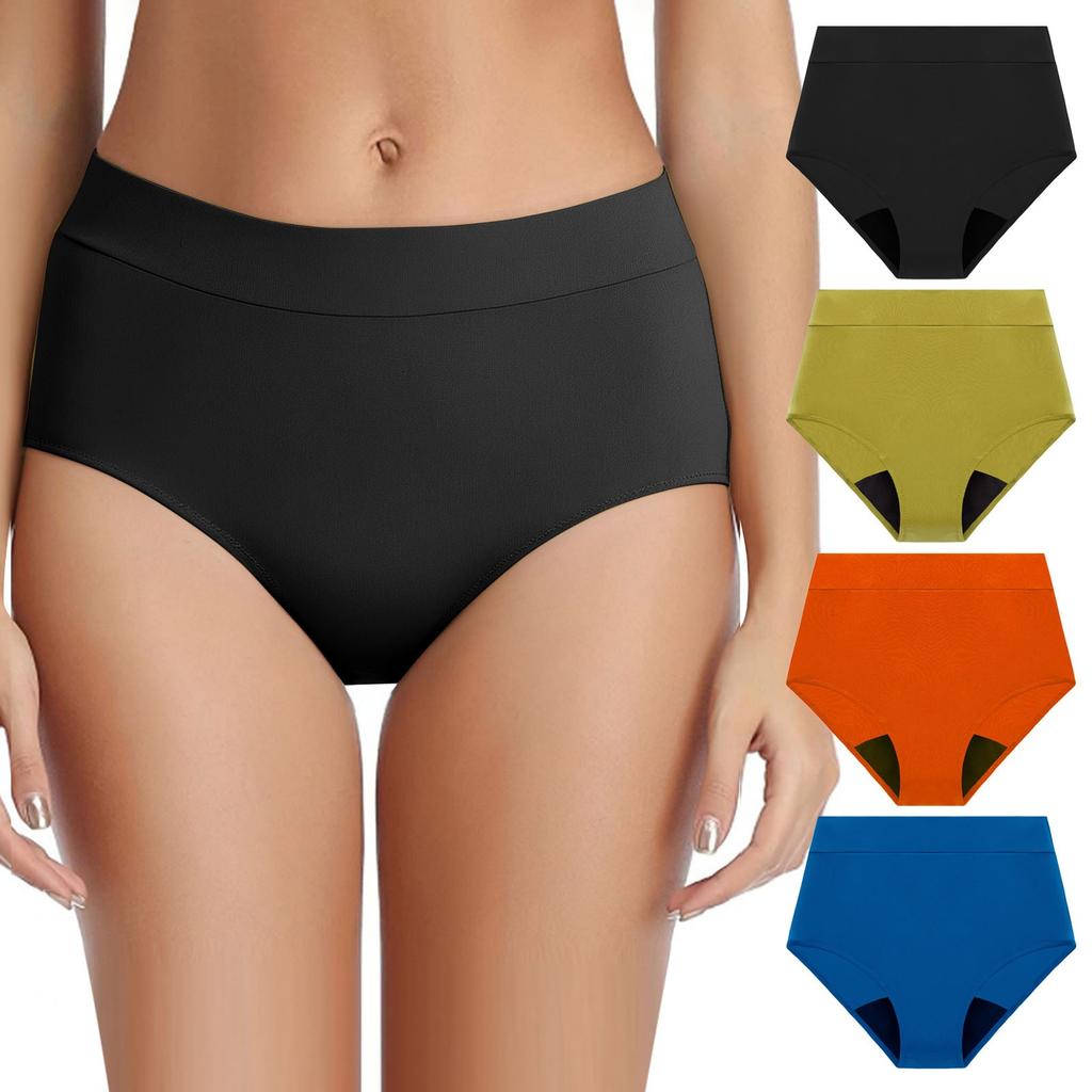 Swimwear Menstrual Leakproof Bikini Bottom Absorbent Pants High Waist Swimming Trunks For Teenagers Women