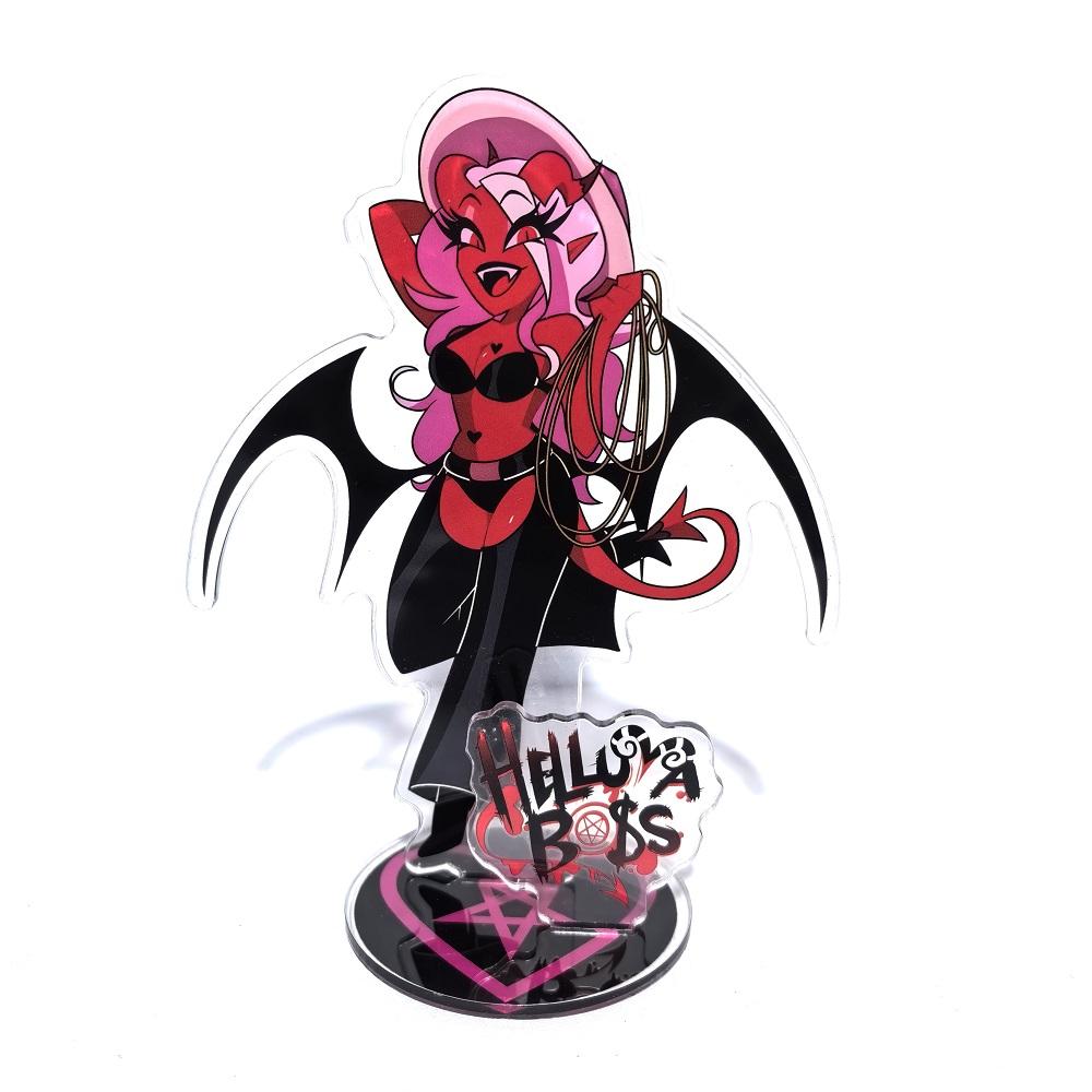 15СМ Фигурка Hazbin Hotel Helluva Boss Стенд Акриловые Фигурки Вагги Настольная Подставка Фигурка Набор Украшений Подарки