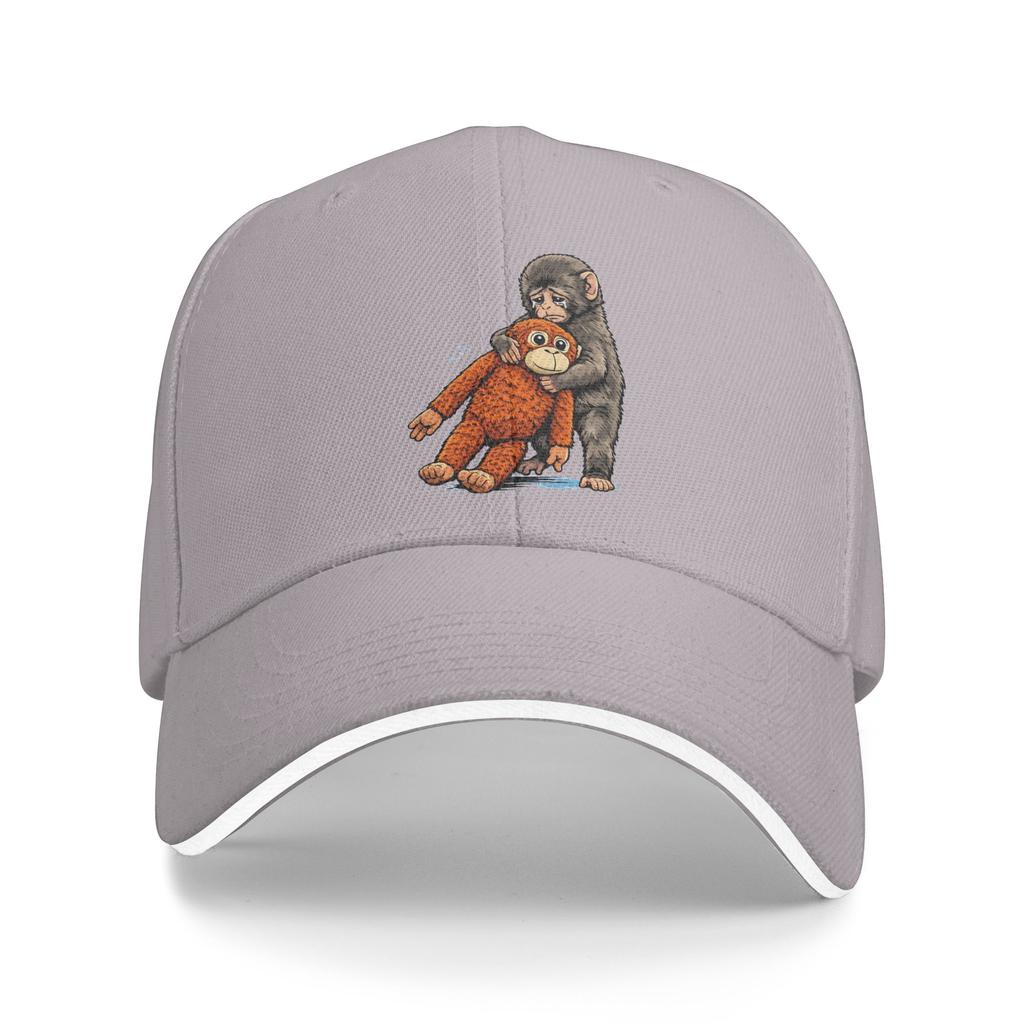Летняя Punch the Monkey Япония Макак Грустный Обезьяна и Его Игрушка Бейсболка Уличная Стильная Солнце Тракер Кепка Горячая Распродажа Бейсболки