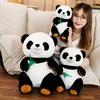 Cute Rabbit Plush Bamboo Leaf Panda Doll Doll Zoo National Treasure Panda Ragdoll Gift Grab Machine